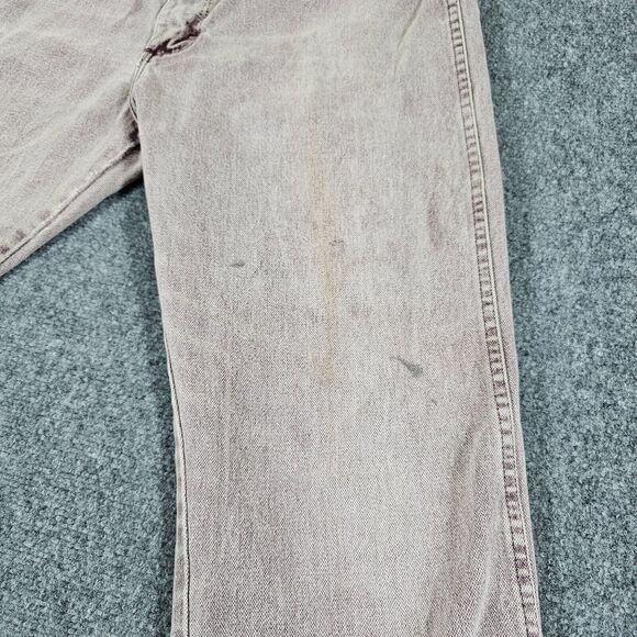 Vintage USA Made Wrangler Earth Tone Purple Denim Jeans Distressed Mens Sz 34x31 - Picture 3 of 13